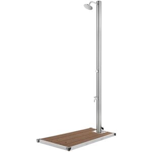 BERKFIELD HOME Royalton Garden Shower with Brown Base 220 cm Stainless Steel