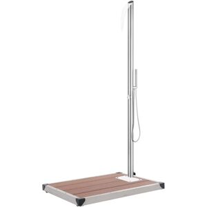 BERKFIELD HOME Royalton Garden Shower with Brown Base 225 cm Stainless Steel