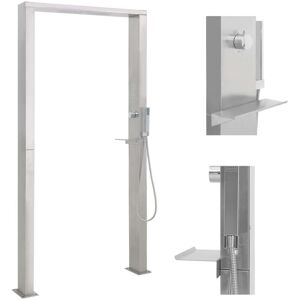 BERKFIELD HOME Royalton Outdoor Shower Stainless Steel Double Jets