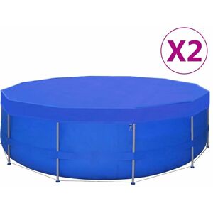 Berkfield Home - Royalton Pool Covers 2 pcs pe Round 540 cm 90 g/m²