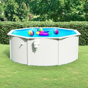 BERKFIELD HOME Royalton Swimming Pool with Steel Wall 360x120 cm White