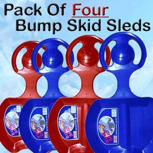 WINTER WONDERS Set Of Four Bump Skid Sled / Sledges