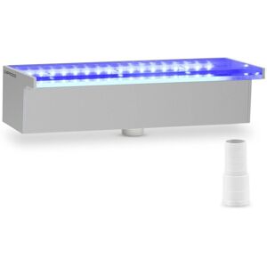 UNIPRODO Surge shower - 30 cm - led lighting - Blue / White - wide water outlet Water feature garden Garden Fountain Waterfall