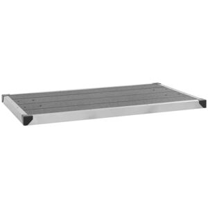 Sweiko - Outdoor Shower Tray wpc Stainless Steel 110x62 cm Grey FF48205UK