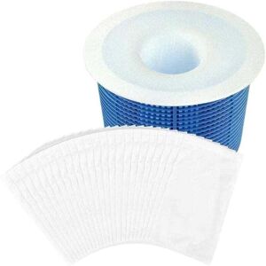 Ymyny - 30 Pieces Swimming Pool Skimmer Socks, Reusable Skimmer Socks for Skimmer Basket, Ultra Fine Mesh, Elastic Nylon Pool Skimmer Socks for Can