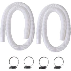 32 mm Pool Hose, 2 Pack, Replacement Pool Hose, 150 cm/59 inch, Fits Intex 330 GPH 530 GPH 1000 GPH Pool Pump Hoses, YMYNY