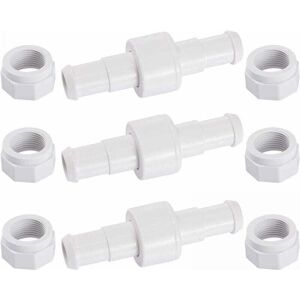 Ymyny - 3pcs D20 Swivel Garden Hose Connector Kit with 6pcs D15 Tips Compatible with Zodiac Polaris 180 280 380 mumu Pool Cleaner Robot
