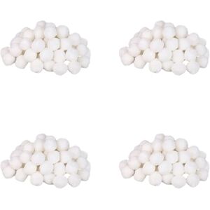 TLILY 4X Swimming Pools Filter Balls Portable Wet Dry Cotton Canister Clean Fish Tank Filter Material Water Purification Fiber 200g