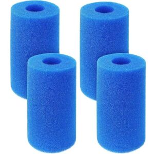 Ymyny - 4pcs S-Union Type a Filter Sponges, Reusable Washable Foam Filter Cartridges for Pools, Cartridge Foam Filters for Intex Type a Pools,