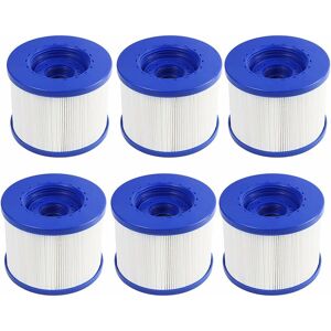 Héloise - 6 Pack Hot Tubing Replacement Pool Filters - 104mm - Pet & Non-Woven Fabric - Compatible with Clever Spa
