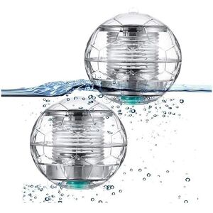 ALWAYSH 2 Pack Floating Solar Pool Light led Lighting Automatic Color Changing Waterproof Ball Solar Lamp for Garden Pond, Swimming Pool, Pond, Outdoor,