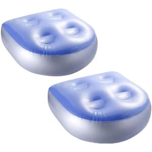 2Pcs Inflatable Booster Seat, Hot Tub Booster Seat Back Cushion with 4 Suction Cups for All Hot Tubs and Spas (47 x 37cm) - Alwaysh