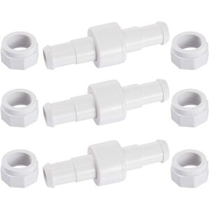 Komiro - D20 Set of 3 Rotating Connectors for Garden Hose with 6 D15 Fittings Compatible with Zodiac Polaris 180 280 380 Pool Cleaner Robot