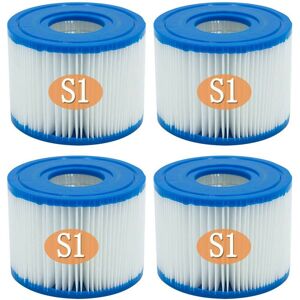TINOR INTEX 29001E Set of 4 PureSpa Type S1 Swimming Pool Cartridges Easy to Install