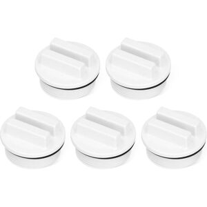 MEMKEY Pack of 5 swimming pool winter plugs, swimming pool return plugs 1 1/2 inch threaded pool hose plugs with O-ring for swimming pools and spas