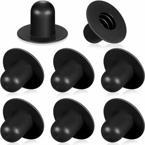 TINOR Pieces In Ground Swimming Pool Filter Pump Strainer Hole Plug Solid Color Summer Swimming Pool Accessories PVC Pool Pump Plug Pool Drain Plug (Black)