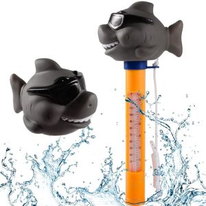 GOTRAYS Pool Thermometer, Pool Thermometer with Rope Cartoon Water Thermometer for Outdoor/Indoor Swimming Pool, Bathtub, Spa Tub, Hot Tub and Aquarium