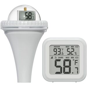 GOTRAYS Pool Thermometer Wireless, Wireless Floating Pool Thermometer Digital WiFi Thermometer with lcd Tempertature Display for Swimming Pool