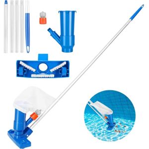 AOUGO Swimming Pool Vacuum Cleaner, Swimming Pool Jet Vacuum Cleaner with 5pcs Wand, Portable Vacuum Cleaner, Cleaning Accessories for Spa, Pond, Swimming