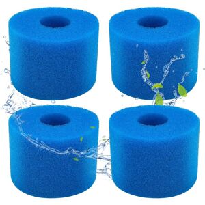 CSPARKV Set of 4 swimming pool filters foam filter for Intex type S1 - Foam filter for Spa, Swimming pool - Reusable and washable - Type S1 filtration sponge
