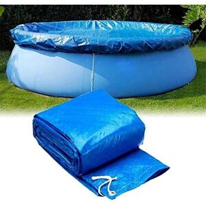 MEMKEY Swimming Pool Covers, Blue Swimming Pool Protection Accessories for Round Above Ground Swimming Pools, Rain Cover, Durable, Suitable for All Kinds of