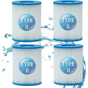 MEMKEY Swimming pool filter for Bestway 58094, for Bestway filter type ii, swimming pool filter (4 pieces)