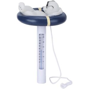 GOTRAYS Swimming Pool Thermometer Tube Temperature Indicator Cartoon Polar Bear Shape with Chain for Swimming Pool Spa Hot Tub Pond