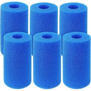 YMYNY Type a Filter Sponge 6 Pack Swimming Pool Replacement Filter Pump Cartridge Reusable Washable Foam Pool Filter for Swimming Pool Spa