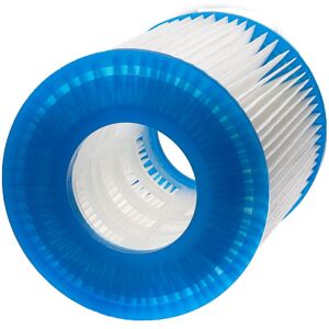 Vhbw - 2x Filter Cartridge compatible with Bestway 58386, 58383 Swimming Pool, Filter Pump - Water Filter, Blue White