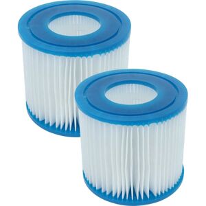 vhbw 2x Filter Cartridge Type VII compatible with Summer Waves SFS-350, SFS-600 Pool - Spare Filter Blue White
