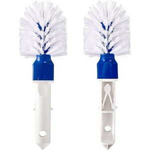 ZVD-2 Pack Corner Pool Brush - Pool Step and Corner Brush Head for Pool Cleaning with Easy Clips for Above Ground and Inground Pool, Hot Tub, Spa,
