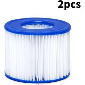 COOCHEER 2pcs Swimming Pool Filter, Spa Filter, Pool Cleaner for Bestway (VI), White & Blue,10.68cm COOCHEER 2pcs Swimming Pool Filter, Spa Filter, Pool Cleaner for Bestway (VI), White & Blue,10.68cm