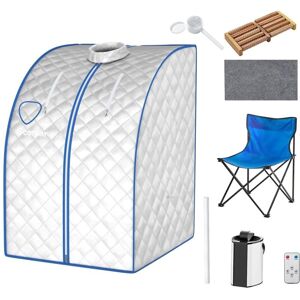 Costway - 3L Portable Steam Sauna Spa Room Full Body Slimming Detox Therapy Tent Indoor Costway - 3L Portable Steam Sauna Spa Room Full Body Slimming Detox Therapy Tent Indoor