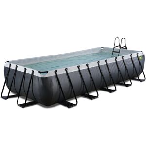 Exit Toys - exit Black Leather pool 18ft x 8ft x 39in with sand filter pump - black Exit Toys - exit Black Leather pool 18ft x 8ft x 39in with sand filter pump - black