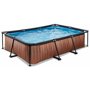 Chendyy - exit Wood pool 10ft x 6.6ft x 25.6in with filter pump - brown Chendyy - exit Wood pool 10ft x 6.6ft x 25.6in with filter pump - brown
