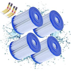 COOCHEER Filter Cartridges for Bestway Size I for Swimming Pools for Bestway Swimming Pool Pump, Inflatable Swimming Pool Filter, Easy Installation (4 PCS) COOCHEER Filter Cartridges for Bestway Size I for Swimming Pools for Bestway Swimming Pool Pump, Inflatable Swimming Pool Filter, Easy Installation (4 PCS)