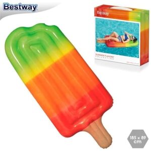 Inflatable mattress in the shape of multi-colored ice cream - BESTWAY - 185x95cm - Plastic - Beach furniture Inflatable mattress in the shape of multi-colored ice cream - BESTWAY - 185x95cm - Plastic - Beach furniture