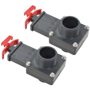 Maisonchic Pool Valve - Durable ABS, 2 Pack, 1.5" Connection Maisonchic Pool Valve - Durable ABS, 2 Pack, 1.5" Connection