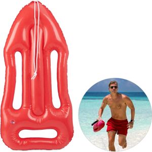 Relaxdays - 2x Lifeguard Rescue Float, Torpedo Lifebuoy With Strap, Fancy Dress Or Theme Party, For Kids & Adults, Red Relaxdays - 2x Lifeguard Rescue Float, Torpedo Lifebuoy With Strap, Fancy Dress Or Theme Party, For Kids & Adults, Red