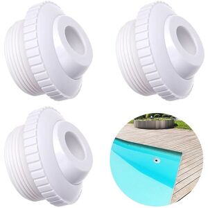CYSLMUK Set of 3 Pool Jet Nozzles - 3/4' - With 1-1/2' Mip Thread - Pool Accessories for Cleaning CYSLMUK Set of 3 Pool Jet Nozzles - 3/4' - With 1-1/2' Mip Thread - Pool Accessories for Cleaning