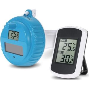 GOTRAYS Solar Digital Pool Thermometer - Solar Powered Digital Thermometer for Monitoring Water Temperature in a Pool, Pond or Swimming Pool GOTRAYS Solar Digital Pool Thermometer - Solar Powered Digital Thermometer for Monitoring Water Temperature in a Pool, Pond or Swimming Pool