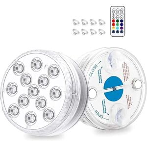TINOR Waterproof Submersible led Light, IP68 Multi-Color Underwater Pool Lights with Remote Control Bathtub Lights for Aquarium Bathtub Pool Garden TINOR Waterproof Submersible led Light, IP68 Multi-Color Underwater Pool Lights with Remote Control Bathtub Lights for Aquarium Bathtub Pool Garden