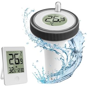 WOIYIC Wireless Pool Thermometer, Wireless Floating Digital Thermometer for Swimming Pool, IP67 Waterproof Pool Thermometer, Indoor Outdoor Water WOIYIC Wireless Pool Thermometer, Wireless Floating Digital Thermometer for Swimming Pool, IP67 Waterproof Pool Thermometer, Indoor Outdoor Water