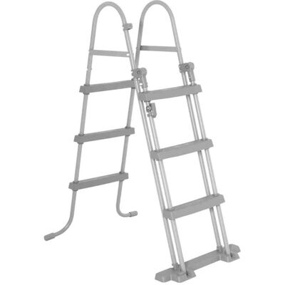 Bestway Pool Ladder Grey - 4-Step Above-Ground Pool Ladder Bestway Pool Ladder Grey - 4-Step Above-Ground Pool Ladder