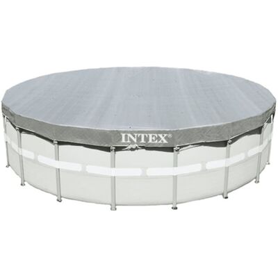 Intex Pool Cover Deluxe Circular 488cm - Gray - Pool Cover Intex Pool Cover Deluxe Circular 488cm - Gray - Pool Cover