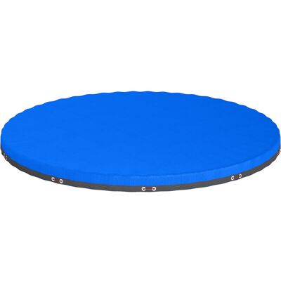 Outsunny 10 ft Round Swimming Pool Cover with Secure Rope, Tightener, Blue Outsunny 10 ft Round Swimming Pool Cover with Secure Rope, Tightener, Blue