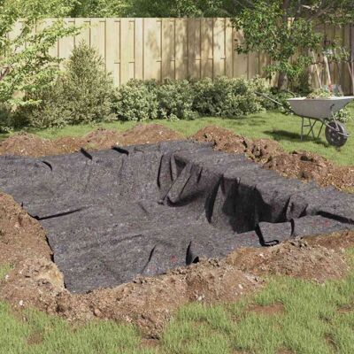 vidaXL Pond Liner Grey Polyester Cotton 5000x100x0.28cm - Pond Liner vidaXL Pond Liner Grey Polyester Cotton 5000x100x0.28cm - Pond Liner