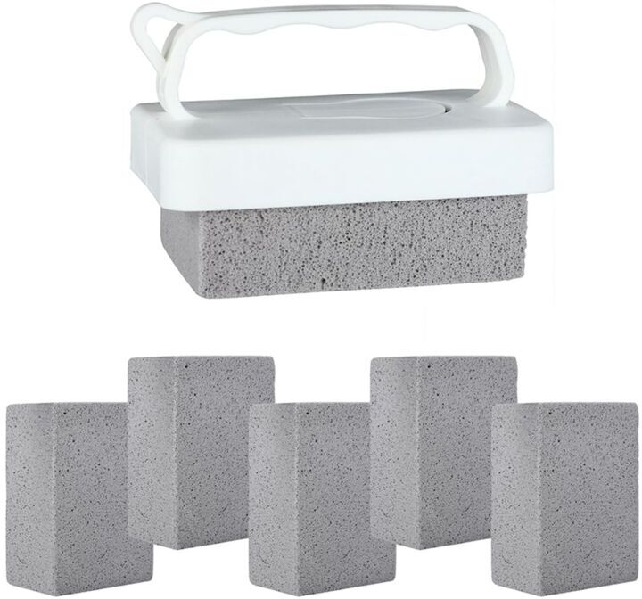 Tlily - 6 pcs Handheld Pool Pumice Stones Clean Block with Handle