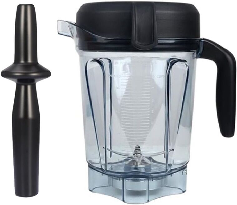 Tlily - Blender Pitcher 64oz Low-Profile with Tamper,for 750 5200 5000 6300 7500 Vm0102 Vm0103 Classic/Commercial Etc
