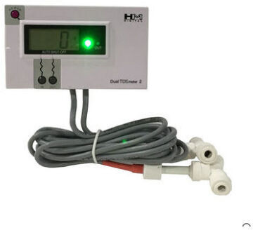 DHKLFA DM-2 tds Meter Commercial Online Dual tds Testing Hydroponics Gardening Aquarium Riffe Pool Spa Water Treatment Pure Filtration System